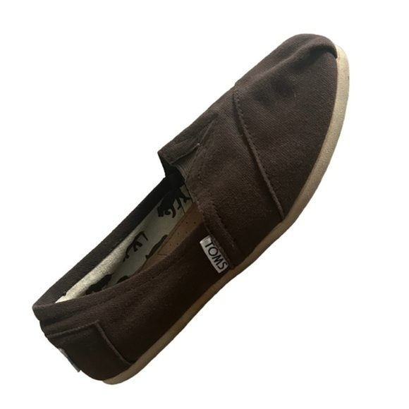 TOMS Women's Classic Core Alpargata, Ash Canvas Brown, Size 7 - Picture 4 of 5